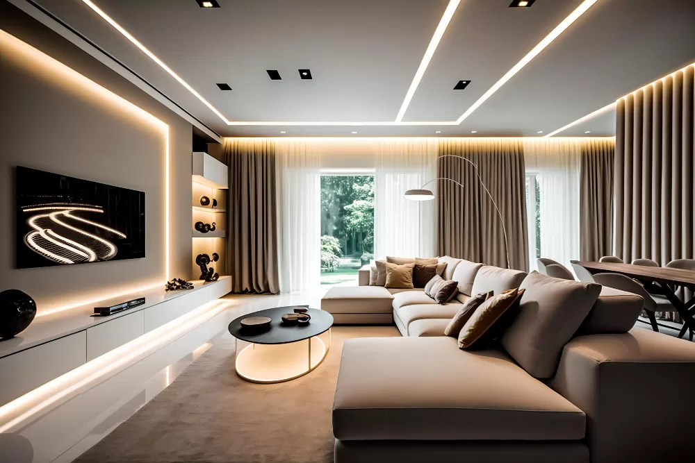Iluminação em apartamento de alto padrão: Transformando o ambiente com Luz