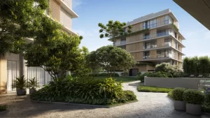 Integração do Jardins Artefacto by Swell com o bosque preservado de 4.000m²
